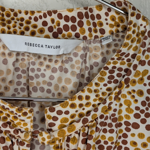 Rebecca Taylor Speckled Fluer Puff Sleeve Dress - Picture 7 of 11